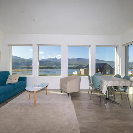 Villa In Akureyri With A Hot Tub And Scenic View Exterior photo